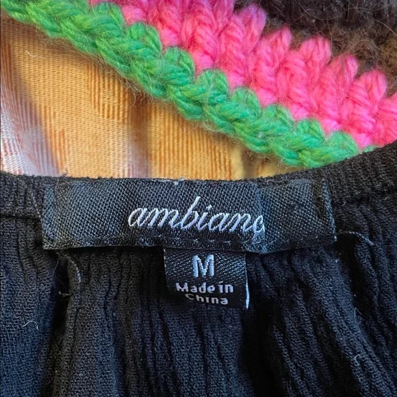 Ambiance Black Off-Shoulder Blouse - Picture 4 of 4